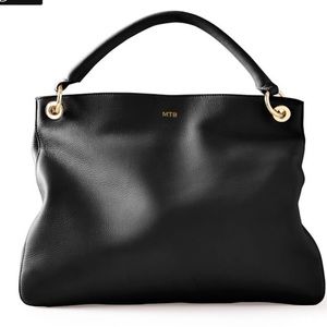 Mark & Graham Black Leather Tote